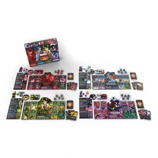 Dice Throne Marvel 4-Hero Box (Scarlet Witch, Thor, Loki, Spider-Man)