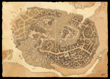 Dračí Hlídka: Mapa královského města – Ithien (A2)