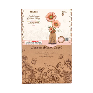 Dřevěná květina - Gerbera Robotime