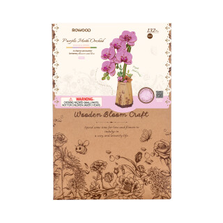 Dřevěná květina - Orchidej Robotime