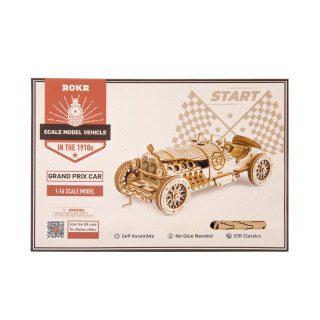 Dřevěný model - Závodní automobil Robotime