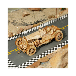 Dřevěný model - Závodní automobil Robotime