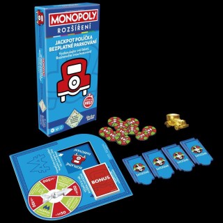 Hasbro Monopoly rozšíření JACKPOT, bezplatné parkování CZ verze