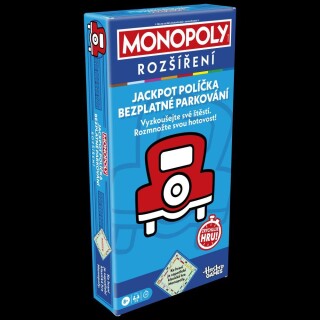 Hasbro Monopoly rozšíření JACKPOT, bezplatné parkování CZ verze