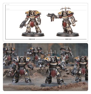 Horus Heresy: Cataphractii Terminators with Combi-bolters and Power Fists