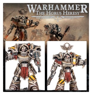Horus Heresy: Cataphractii Terminators with Volkite Chargers and Power Mauls