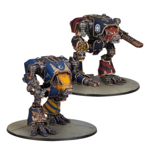 Horus Heresy: Warhound Titans with Ursus Claws and Melta Lances