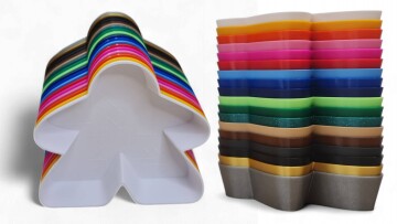 Miska Meeple Barva: Béžová, Velikost: Malý