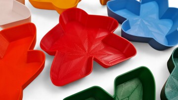 Miska Meeple Barva: Červená, Velikost: Střední