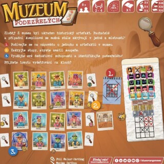 Muzeum podezřelých - detektivní vyšetřovací hra