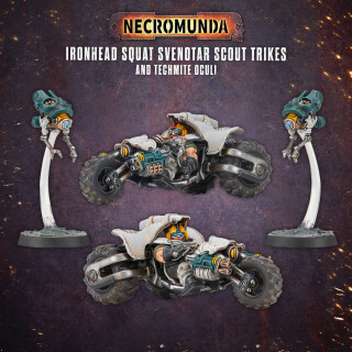 Necromunda: Ironhead Squat Svenotar Scout Trikes