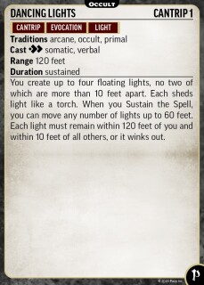 Pathfinder Spell Cards: Occult