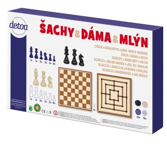 Šachy, Dáma a Mlýn