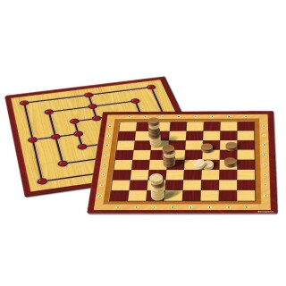 Společenská hra - Dáma + Mlýn
