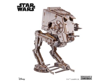 Star Wars AT-ST kráčedlo (3D dřevěná mechanická skládačka)