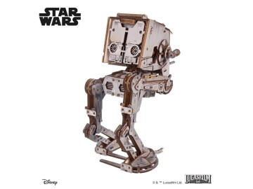 Star Wars AT-ST kráčedlo (3D dřevěná mechanická skládačka)