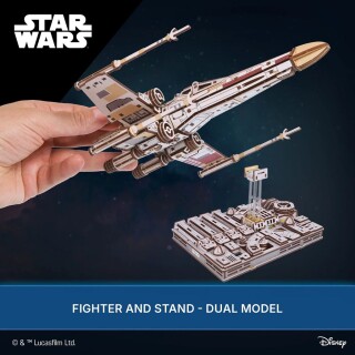 Star Wars Luke Skywalker X-Wing stíhačka (3D dřevěná mechanická skládačka)