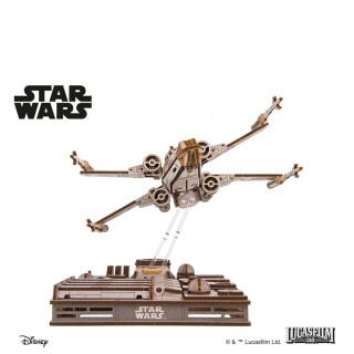 Star Wars Luke Skywalker X-Wing stíhačka (3D dřevěná mechanická skládačka)