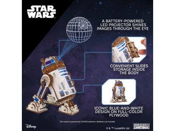 Star Wars R2-D2 (3D dřevěná mechanická skládačka)