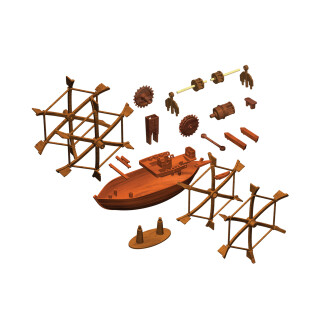 Stavebnice Leonardo Da Vinci - Šlapací loď Albi