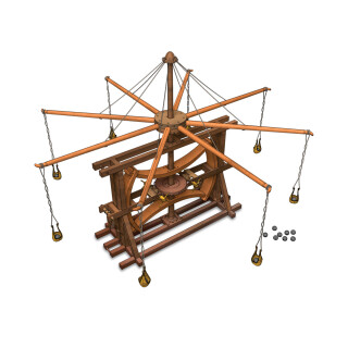 Stavebnice Leonardo Da Vinci - Víceramenný prak Albi