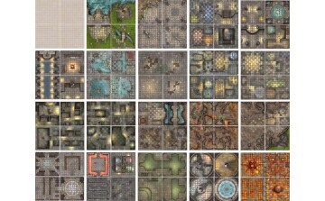 The Dungeon Books of Battle Mats (2 book set)