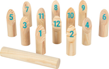 Vikingské kostky Kubb s čísly Active