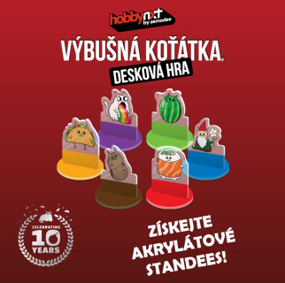 Výbušná koťátka: Desková hra + akrylátové figurky