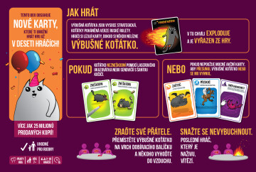 Výbušná koťátka: párty karty