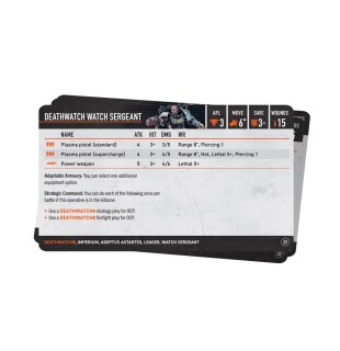 Warhammer 40000: Kill Team: Deathwatch – Datacards