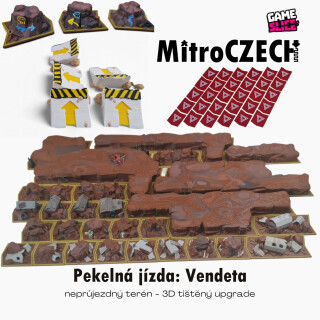 Žetony nebezpečí pro hru Pekelná jízda: Vendeta Množství: 1 sada