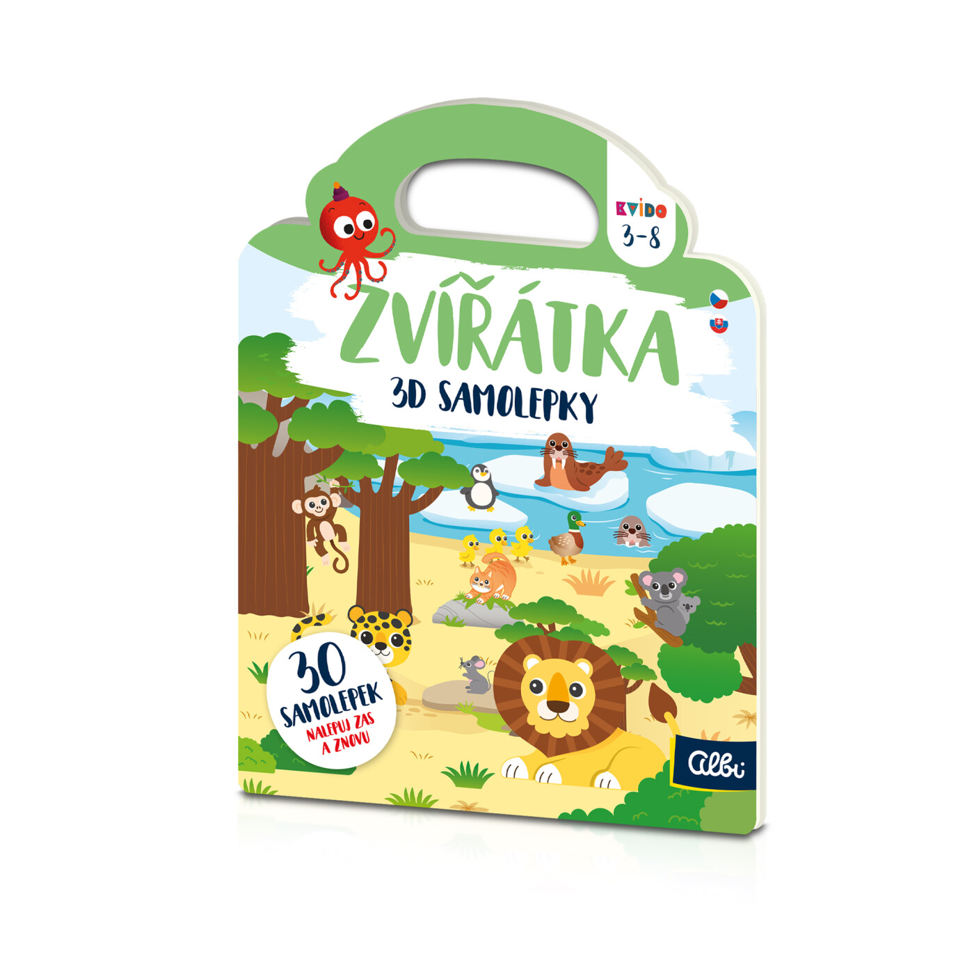 3D samolepky: Zvířátka - Kvído