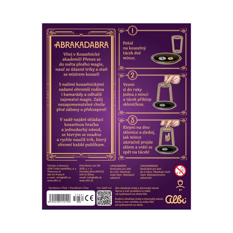 ABRAKADABRA: Mince skrz sklo