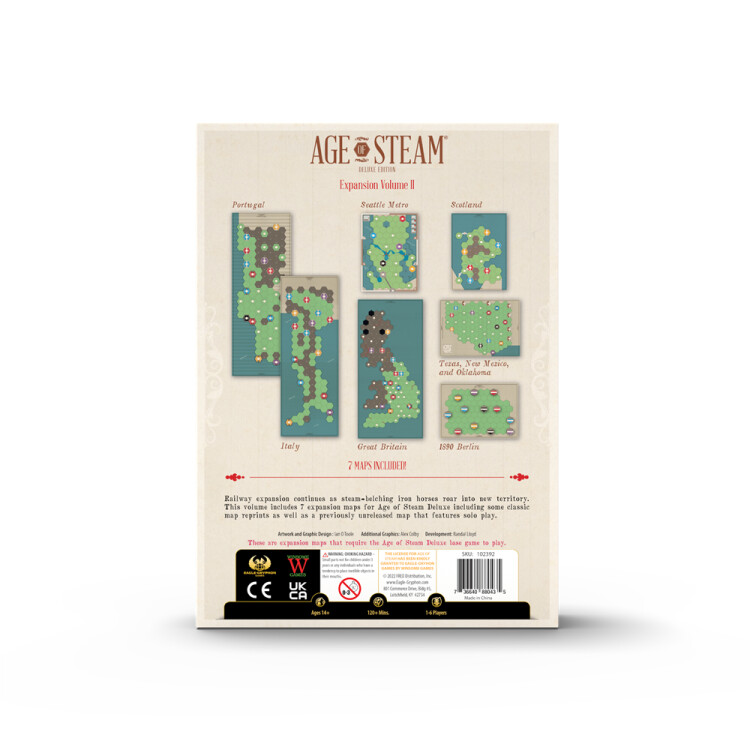Age of Steam Deluxe: Expansion Volume II