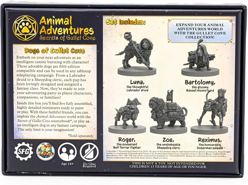 Animal Adventures RPG Dogs of Gullet Cove