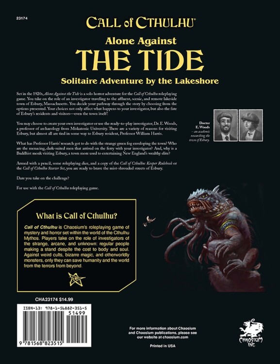 Call of Cthulhu RPG - Alone Against the Tide