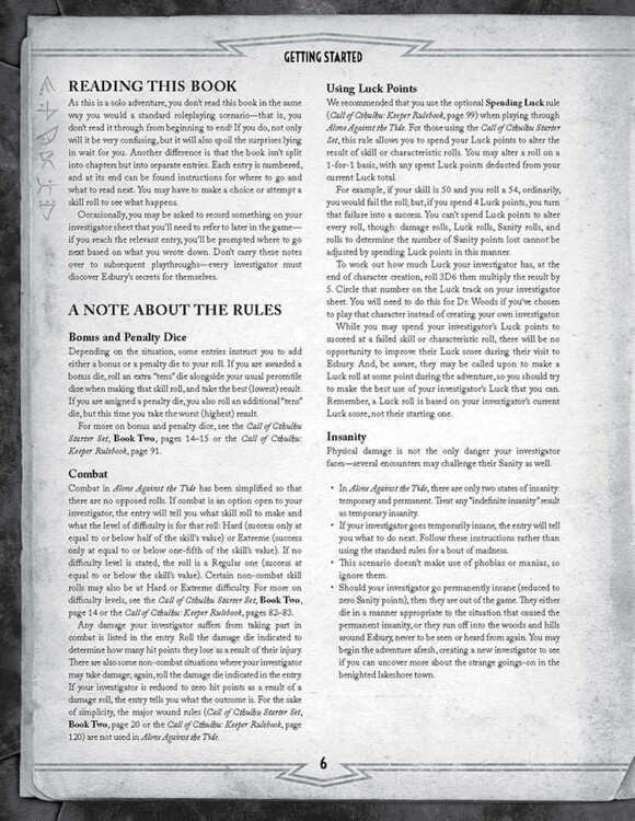 Call of Cthulhu RPG - Alone Against the Tide