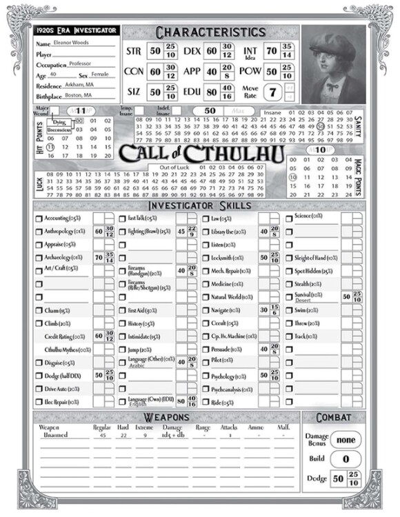 Call of Cthulhu RPG - Alone Against the Tide