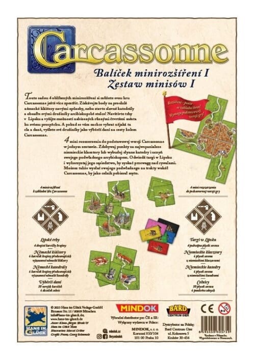 Carcassonne: Balíček minirozšíření I