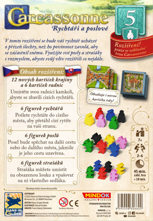 Carcassonne rozšíření 5: Rychtáři a poslové (2025)