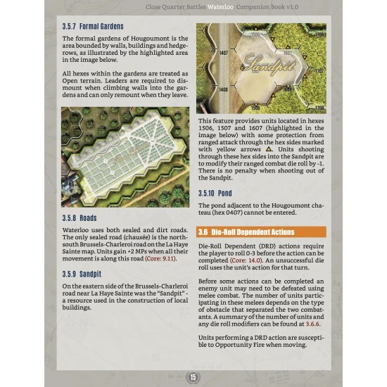 Close Quarter Battles: Waterloo Companion Book