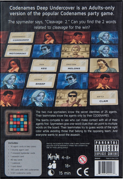 Codenames Deep Undercover 2.0
