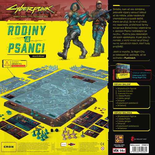 Cyberpunk 2077: Gangy Night City (Desková hra) - rozšíření Rodiny a psanci