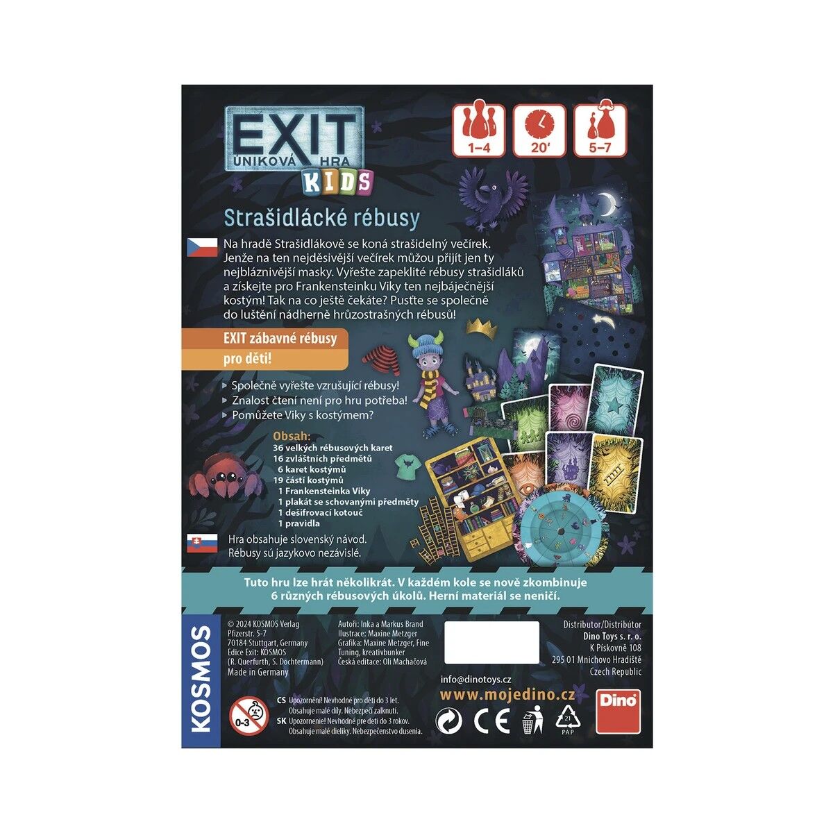 Dino Exit úniková hra pro děti: Strašidlácké rébusy