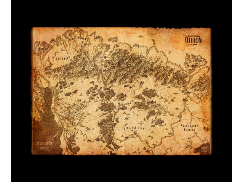 Dračí Hlídka: Mapa světa Domovina – království Othion (A1)
