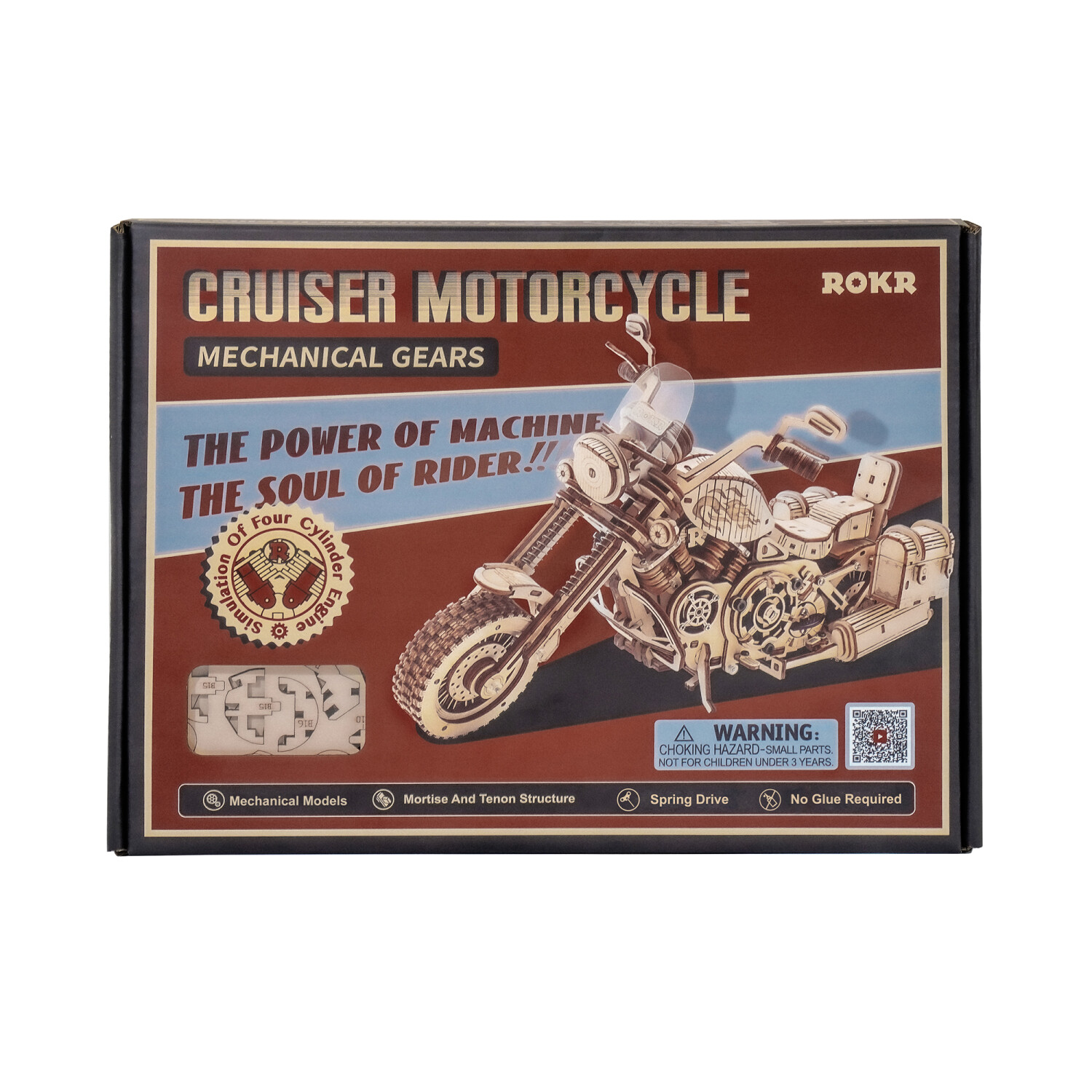 Dřevěný model - Motorka Robotime