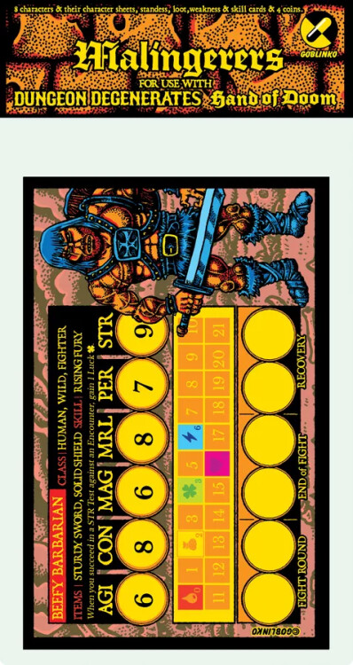 Dungeon Degenerates: Malingerers Character Pack