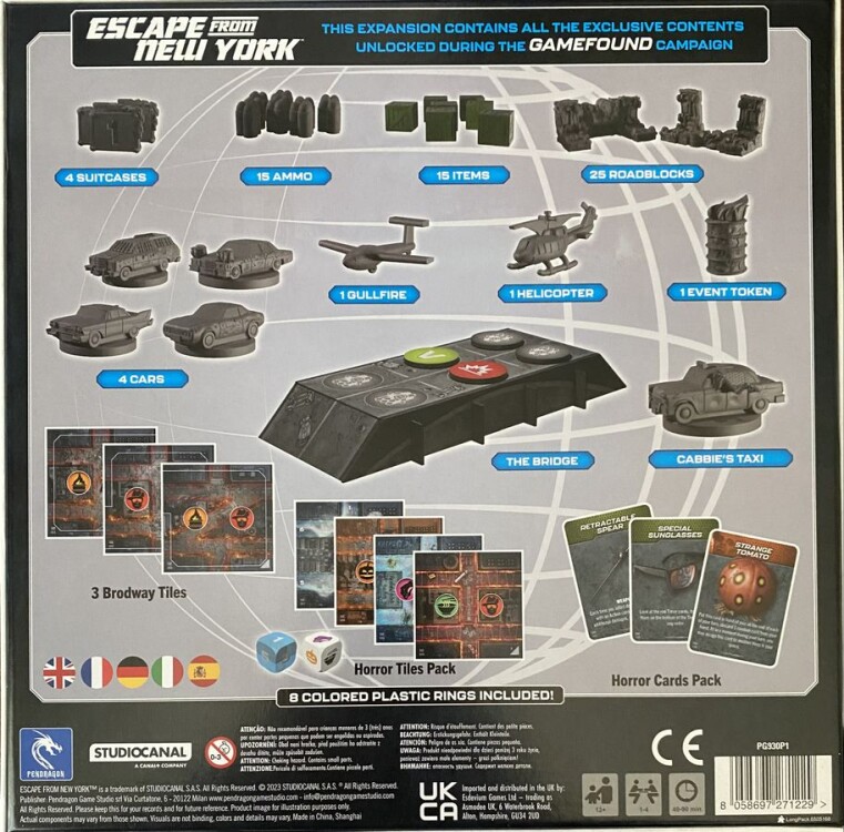 Escape from New York: Stretch Goal Pack