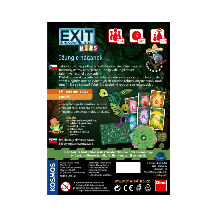 Exit úniková hra pro děti: Džungle hádanek