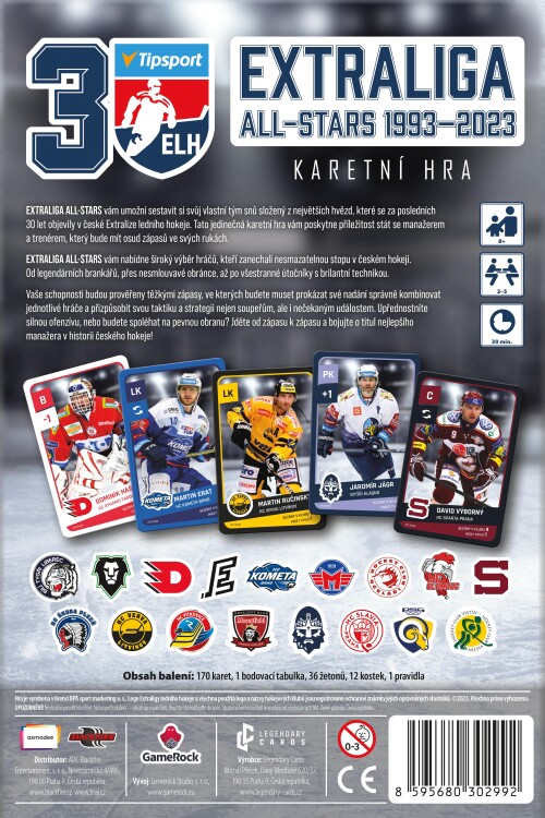Extraliga All-Stars 1993-2023: Karetní hra